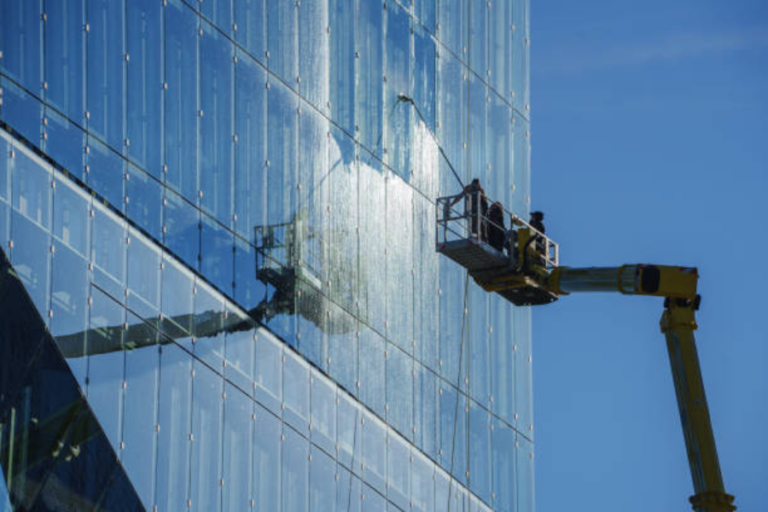 Cleaning of business premises.